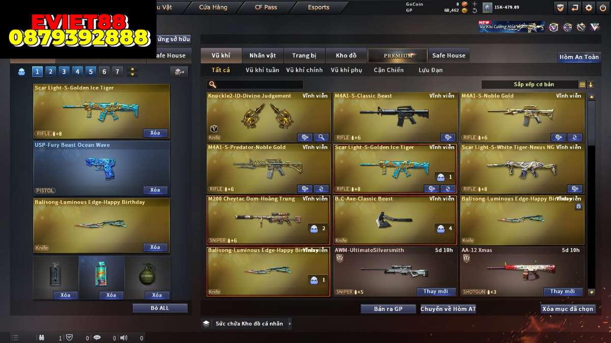 shop acc cf uy tin gia re